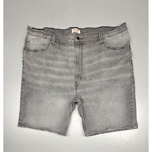 Levi Strauss Signatures Jean Shorts Mens 42 Black Denim‎ Baggy Jorts